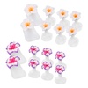 image:image32pcs Nail Polish Toe Stretcher Toe Separators Silicone Nail Art Finger Separators Toe Stretcher Manicure Pedicure Tools For Toes Finger Relaxing Cartoon Toe Separator Holding Finger SeparatorsFlower Style 16pcs