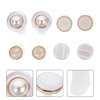 image:image32pcs Nail Polish Toe Stretcher Toe Separators Silicone Nail Art Finger Separators Toe Stretcher Manicure Pedicure Tools For Toes Finger Relaxing Cartoon Toe Separator Holding Finger SeparatorsPearl Shell 16pcs