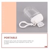 image:image36 Pcs Flip Cap Bottle with Hook Refillable Travel Bottles Multifunction Empty Bottles Empty Hand Bottles Practical Small Bottles Leakproof Travel Bottles Keychain Hand DispenserTransparentx4pcs