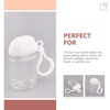 image:image36 Pcs Flip Cap Bottle with Hook Refillable Travel Bottles Multifunction Empty Bottles Empty Hand Bottles Practical Small Bottles Leakproof Travel Bottles Keychain Hand DispenserTransparentx4pcs