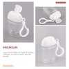 image:image36 Pcs Flip Cap Bottle with Hook Refillable Travel Bottles Multifunction Empty Bottles Empty Hand Bottles Practical Small Bottles Leakproof Travel Bottles Keychain Hand DispenserTransparentx4pcs