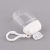 image:image36 Pcs Flip Cap Bottle with Hook Refillable Travel Bottles Multifunction Empty Bottles Empty Hand Bottles Practical Small Bottles Leakproof Travel Bottles Keychain Hand DispenserTransparentx4pcs