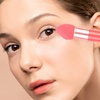 image:image3Pcs Makeup Sponge Beauty Foundation Blending Sponge Makeup Sponge Wedge Foundation Sponges with Handle Cosmetic Professional Beauty Sponge PinkAs Shown
