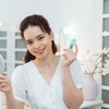 image:image3Pcs Makeup Sponge Beauty Foundation Blending Sponge Makeup Sponge Wedge Foundation Sponges with Handle Cosmetic Professional Beauty Sponge PinkGreen