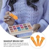 image:image3Pcs Makeup Sponge Beauty Foundation Blending Sponge Makeup Sponge Wedge Foundation Sponges with Handle Cosmetic Professional Beauty Sponge PinkOrange
