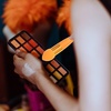 image:image3Pcs Makeup Sponge Beauty Foundation Blending Sponge Makeup Sponge Wedge Foundation Sponges with Handle Cosmetic Professional Beauty Sponge PinkOrange