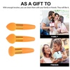 image:image3Pcs Makeup Sponge Beauty Foundation Blending Sponge Makeup Sponge Wedge Foundation Sponges with Handle Cosmetic Professional Beauty Sponge PinkOrange