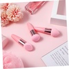 image:image3Pcs Makeup Sponge Beauty Foundation Blending Sponge Makeup Sponge Wedge Foundation Sponges with Handle Cosmetic Professional Beauty Sponge PinkPink