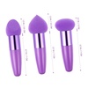 image:image3Pcs Makeup Sponge Beauty Foundation Blending Sponge Makeup Sponge Wedge Foundation Sponges with Handle Cosmetic Professional Beauty Sponge PinkPurple