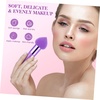 image:image3Pcs Makeup Sponge Beauty Foundation Blending Sponge Makeup Sponge Wedge Foundation Sponges with Handle Cosmetic Professional Beauty Sponge PinkPurple
