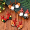 image:image4 Pairs Christmas Hair Clips Antlers Ears Hair Clip Christmas Reindeer Hair Clip Deer Horn Barrettes for Holiday