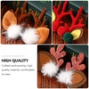 image:image4 Pairs Christmas Hair Clips Antlers Ears Hair Clip Christmas Reindeer Hair Clip Deer Horn Barrettes for Holiday