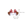 image:image4 Pairs Christmas Hair Clips Antlers Ears Hair Clip Christmas Reindeer Hair Clip Deer Horn Barrettes for Holiday