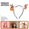 image:image4 Pieces Christmas Headbands Christmas Reindeer Headband Antler Horn Headwear Reindeer Antler Headband for Women Girls Party Holiday