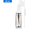 image:image4Pack 2 Oz Foaming Bottle Refillable Travel Size Foam Pump Bottles for Lotion Soap Shampoo Body Wash Transparent Portable Dispenser for Bathroom Kitchen Travel