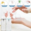 image:image4Pack 2 Oz Foaming Bottle Refillable Travel Size Foam Pump Bottles for Lotion Soap Shampoo Body Wash Transparent Portable Dispenser for Bathroom Kitchen Travel