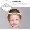 image:image4pcs Girl Rhinestone Crown Headbands Princess Tiara Crown Headwrap Headdress Hair Hoop Hair Accessories for Christmas Birthday Party