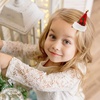 image:image8 Pieces Christmas Hair Clips  Christmas Hat Hairpins Reindeer Hair Clips Snowflake Barrettes for Girls