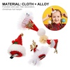 image:image8 Pieces Christmas Hair Clips  Christmas Hat Hairpins Reindeer Hair Clips Snowflake Barrettes for Girls