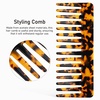 image:imageAntiStatic Hair Comb Acetate Wide Tooth Detangling Comb for Wet Hair Pocket for Women and Men No Handle Styling for Home and Travel