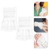 image:imageBeaupretty 1 Pair Lace Trim Manicure Gloves Nail Art Decoration Lace Hand Cuff Elastic Wrist Cuffs Fingerless Wrist Cuffs Emptiness Fake Sleeves Bracelet Wrist Cover