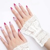 image:imageBeaupretty 1 Pair Lace Trim Manicure Gloves Nail Art Decoration Lace Hand Cuff Elastic Wrist Cuffs Fingerless Wrist Cuffs Emptiness Fake Sleeves Bracelet Wrist Cover
