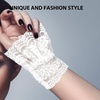 image:imageBeaupretty 1 Pair Lace Trim Manicure Gloves Nail Art Decoration Lace Hand Cuff Elastic Wrist Cuffs Fingerless Wrist Cuffs Emptiness Fake Sleeves Bracelet Wrist Cover