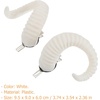image:imageBeaupretty 1 Pair Sheep Horns Hair Clips Fancy Devil Horn Hairpin Horns Headwear Halloween Hair Clip Cosplay Costume Party Hair Accessories for Women Men White