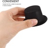 image:imageBeaupretty 10Pcs Mini Black Plastic Top Hats Christmas Party Snowman Miniature Hats for Dollhouse Crafts Holiday Decorations