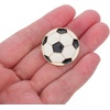 image:imageBeaupretty 10Pcs Soccer Lapel Pins Cartoon Round Metal Soccer Brooches Alloy Sports Badge for Hats Shirts amp Bags Championship Souvenir Pin Set for Men Women