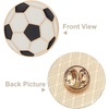 image:imageBeaupretty 10Pcs Soccer Lapel Pins Cartoon Round Metal Soccer Brooches Alloy Sports Badge for Hats Shirts amp Bags Championship Souvenir Pin Set for Men Women