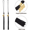image:imageBeaupretty 10pcs Graduation Cap Tassel Charms 2026 Graduate Hat Tassels High School College Ceremony Souvenir Accessories Decorations BlackBlack