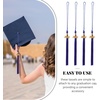 image:imageBeaupretty 10pcs Graduation Cap Tassel Charms 2026 Graduate Hat Tassels High School College Ceremony Souvenir Accessories Decorations BlackBlue
