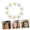 image:imageBeaupretty 10pcs Little Daisy Barrettes Flower Wedding Hair Pins Bridal SunFlower Alligator Hair Clips for Girls White