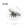 image:imageBeaupretty 10pcs Little Daisy Barrettes Flower Wedding Hair Pins Bridal SunFlower Alligator Hair Clips for Girls White