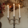 image:imageBeaupretty 10pcs Metal Candle Cups Candle Holders Use with Menorah Candelabra Fit Standard Tapered Wax Candles Votive Pegs for Lamp or Candle Making ProjectsSilver