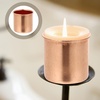 image:imageBeaupretty 10pcs Metal Candle Cups Candle Holders Use with Menorah Candelabra Fit Standard Tapered Wax Candles Votive Pegs for Lamp or Candle Making ProjectsRed Bronze