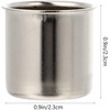 image:imageBeaupretty 10pcs Metal Candle Cups Candle Holders Use with Menorah Candelabra Fit Standard Tapered Wax Candles Votive Pegs for Lamp or Candle Making ProjectsSilver