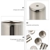 image:imageBeaupretty 10pcs Metal Candle Cups Candle Holders Use with Menorah Candelabra Fit Standard Tapered Wax Candles Votive Pegs for Lamp or Candle Making ProjectsSilver