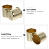 image:imageBeaupretty 10pcs Metal Candle Cups Candle Holders Use with Menorah Candelabra Fit Standard Tapered Wax Candles Votive Pegs for Lamp or Candle Making ProjectsBronze