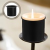 image:imageBeaupretty 10pcs Metal Candle Cups Candle Holders Use with Menorah Candelabra Fit Standard Tapered Wax Candles Votive Pegs for Lamp or Candle Making ProjectsBlack
