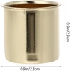 image:imageBeaupretty 10pcs Metal Candle Cups Candle Holders Use with Menorah Candelabra Fit Standard Tapered Wax Candles Votive Pegs for Lamp or Candle Making ProjectsBronze