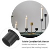 image:imageBeaupretty 10pcs Metal Candle Cups Candle Holders Use with Menorah Candelabra Fit Standard Tapered Wax Candles Votive Pegs for Lamp or Candle Making ProjectsBlack