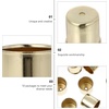 image:imageBeaupretty 10pcs Metal Candle Cups Candle Holders Use with Menorah Candelabra Fit Standard Tapered Wax Candles Votive Pegs for Lamp or Candle Making ProjectsBronze