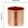 image:imageBeaupretty 10pcs Metal Candle Cups Candle Holders Use with Menorah Candelabra Fit Standard Tapered Wax Candles Votive Pegs for Lamp or Candle Making ProjectsRed Bronze