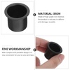 image:imageBeaupretty 10pcs Metal Candle Cups Candle Holders Use with Menorah Candelabra Fit Standard Tapered Wax Candles Votive Pegs for Lamp or Candle Making ProjectsBlack