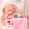 image:imageBeaupretty 12 Pcs Bear Shaped Coral Fleece Wash Cloths Soft Hand Towels with Transparent Bags for Party Favors Wedding Baby Shower