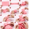 image:imageBeaupretty 12 Pcs Bear Shaped Coral Fleece Wash Cloths Soft Hand Towels with Transparent Bags for Party Favors Wedding Baby Shower