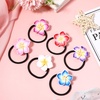 image:imageBeaupretty 12 Pieces Plumeria Hair Ties Plumeria Hair Ropes Hawaiian Flower Hair Ties Elastic Hair Bands for Women and Girls