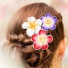 image:imageBeaupretty 12 Pieces Plumeria Hair Ties Plumeria Hair Ropes Hawaiian Flower Hair Ties Elastic Hair Bands for Women and Girls